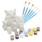 24 Piece Owl Rock Painting Kit for Adults, Kids with Paint Pods, Brushes and Figurines